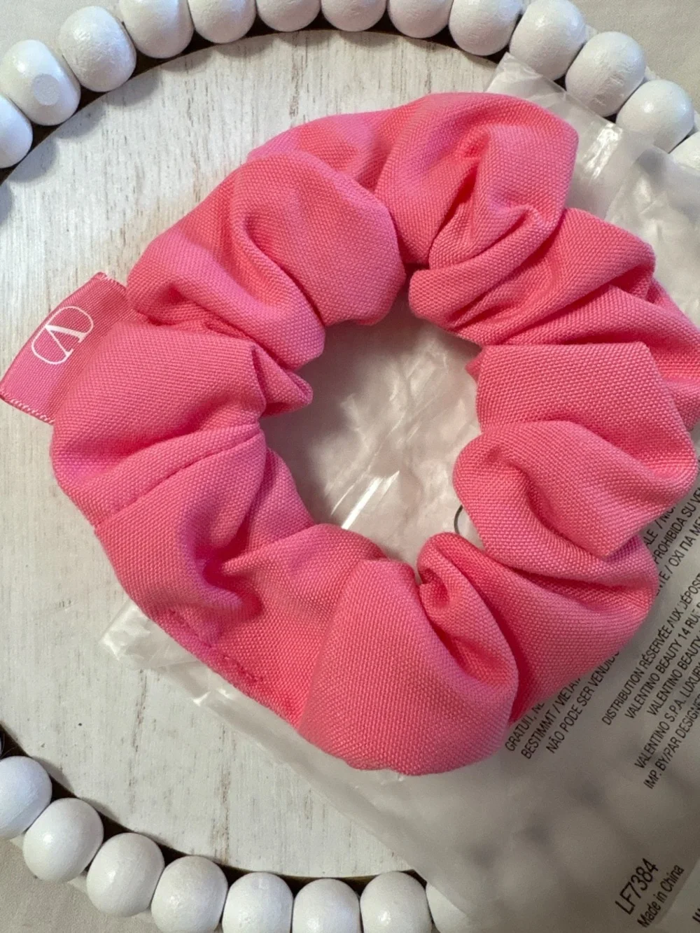 Valentino Pink Hair Scrunchie
